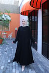 İçi Yarım Kol  Umre Takımı Siyah  HNT7050