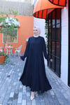 İçi Yarım Kol  Umre Takımı Lacivert   HNT7050