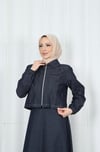 Ceketli Jile Elbise Tansel Kot Takım Lacivert  HNT8552