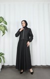 Ceketli Jile Elbise Tansel Kot Takım Siyah  HNT8552