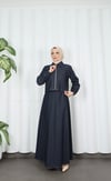 Ceketli Jile Elbise Tansel Kot Takım Lacivert  HNT8552