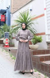 Yandan Bağlamalı Düğme Detaylı Elbise  Haki Vizon    HNT8566