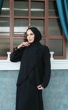 Püskül Detaylı Asimetrik Kesim Etekli  Takım Siyah HNT8546