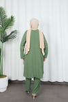 Yandan Tokalı Pantolonlu Ayrobin Takım Haki  HNT8591