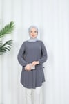 Kolu Taş Detaylı Tunik Antrasit HNT7518