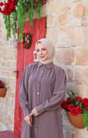 Uzun Düğmeli Tunik Kahve HNT8533