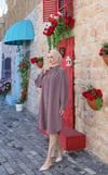 Uzun Düğmeli Tunik Kahve HNT8533