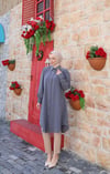 Uzun Düğmeli Tunik  Koyu Gri   HNT8533