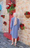 Uzun Düğmeli Tunik  Mavi  HNT8533