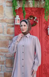 Uzun Düğmeli Tunik Vizon HNT8533