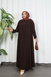 Yakadan Pileli Yarım Mevlana Ferace Acı Kahve HNT7063