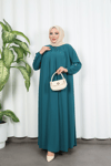 Yakadan Pileli Yarım Mevlana Ferace MİNT YEŞİLİ  HNT7063