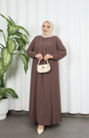 Yakadan Pileli Yarım Mevlana Ferace VİZYON  HNT7063