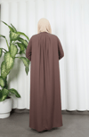 Yakadan Pileli Yarım Mevlana Ferace VİZYON  HNT7063