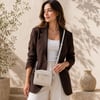 US26284 Taş-Beyaz U.S. Polo Assn. Kadın Omuz ve Çapraz Çanta