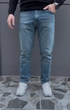 Keps Regular Kot Yıkamalı Mavi