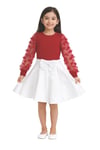 23 Nisan Gösteri Kıyafeti Kız Çocuk Etekli Tişört Takımı