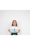 Turkuaz Pullu Yıldız Kız Çocuk T-shirt 23 Nisan 29 Ekim 10 Kasım 19 Mayıs Gösteri Kıyafetleri