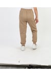 UNISEX BASKISIZ DÜZ LASTİKLİ BEJ EŞOFMAN ALTI