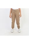 UNISEX BASKISIZ DÜZ LASTİKLİ BEJ EŞOFMAN ALTI