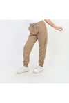 UNISEX BASKISIZ DÜZ LASTİKLİ BEJ EŞOFMAN ALTI