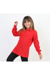 UNİSEX KIRMIZI UZUN KOL POLO YAKA TİŞÖRT