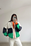 Bombear Ceket Ekru