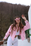 Chery Ceket Pembe