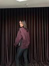 Drop Detaylı Gabardin Ceket Bordo