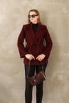 Kaşe Ceket Bordo