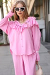 Pul Detaylı Takım Pembe