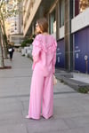 Pul Detaylı Takım Pembe