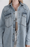 Taşlı Denim Ceket