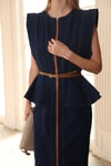 Violet Denim Elbise