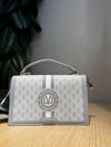 Gri Logolu Monogram Desen El Çantası