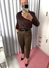 BÜYÜK KEMERLİ PANTOLON KAHVE