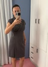 ETEĞİ PİLE DETAYLI ELBİSE