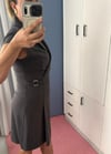 ETEĞİ PİLE DETAYLI ELBİSE