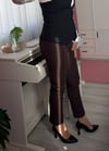 KEMERİ DETAYLI PANTOLON KAHVE