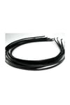 12 Adet Siyah Metal Tel Taç 3mm