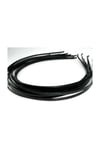 12 Adet Siyah Metal Tel Taç 3mm
