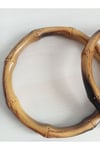 13 Cm Bambu Görünümlü Yuvarlak Halka Çanta Sapı