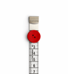 20mm Kırmızı Ahşap Düğme  50 Adet - Red Buttons Set, Wooden Button,  50 Pieces, 20mm