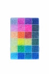 24 Renk Midi Ütü Boncuğu Seti Silindir Boncuk Hama Boncuk Fuse Beads Piksel Sanatı El Sanatları Boncuk Kutulu, Midi Fuse Beads Set, Pixel Art Hama Boncuk, Çocuk ve Yetişkin Hobi Boncuk Seti Kutulu