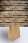 *25 Adet* Kağıt Saplı Karton Çanta 25 Adet 25X12X31