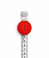 30mm Kırmızı Ahşap Düğme  50 Adet - Red Buttons Set, Wooden Button,  50 Pieces, 30 mm