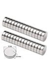 50 Adet Çap 6 Mm X Kalınlık 2,5 Mm Güçlü Neodyum Mıknatıs Magnet