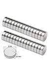 50 Adet Çap 6 Mm X Kalınlık 2,5 Mm Güçlü Neodyum Mıknatıs Magnet