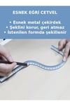 50 cm Çift Ölçekli Kavisli Cetvel İsteğe Bağlı Emperyal ve Metrik Yumuşak Esnek Eğri