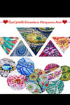 5D DIY Elmas Boyama Kitap Ayracı – 3’lü Set | Kendin Yap Hobi Seti, Ev & Ofis Kullanımı